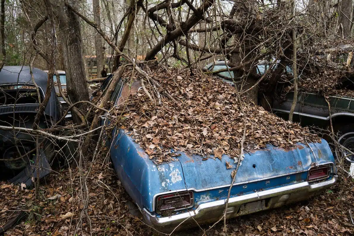 voiture abandonnée