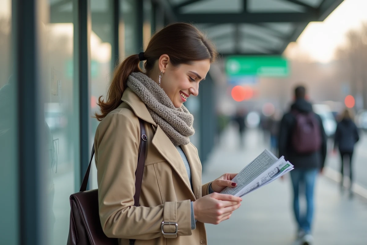 Jeune femme dans une veste beige remplissant un crossword à l