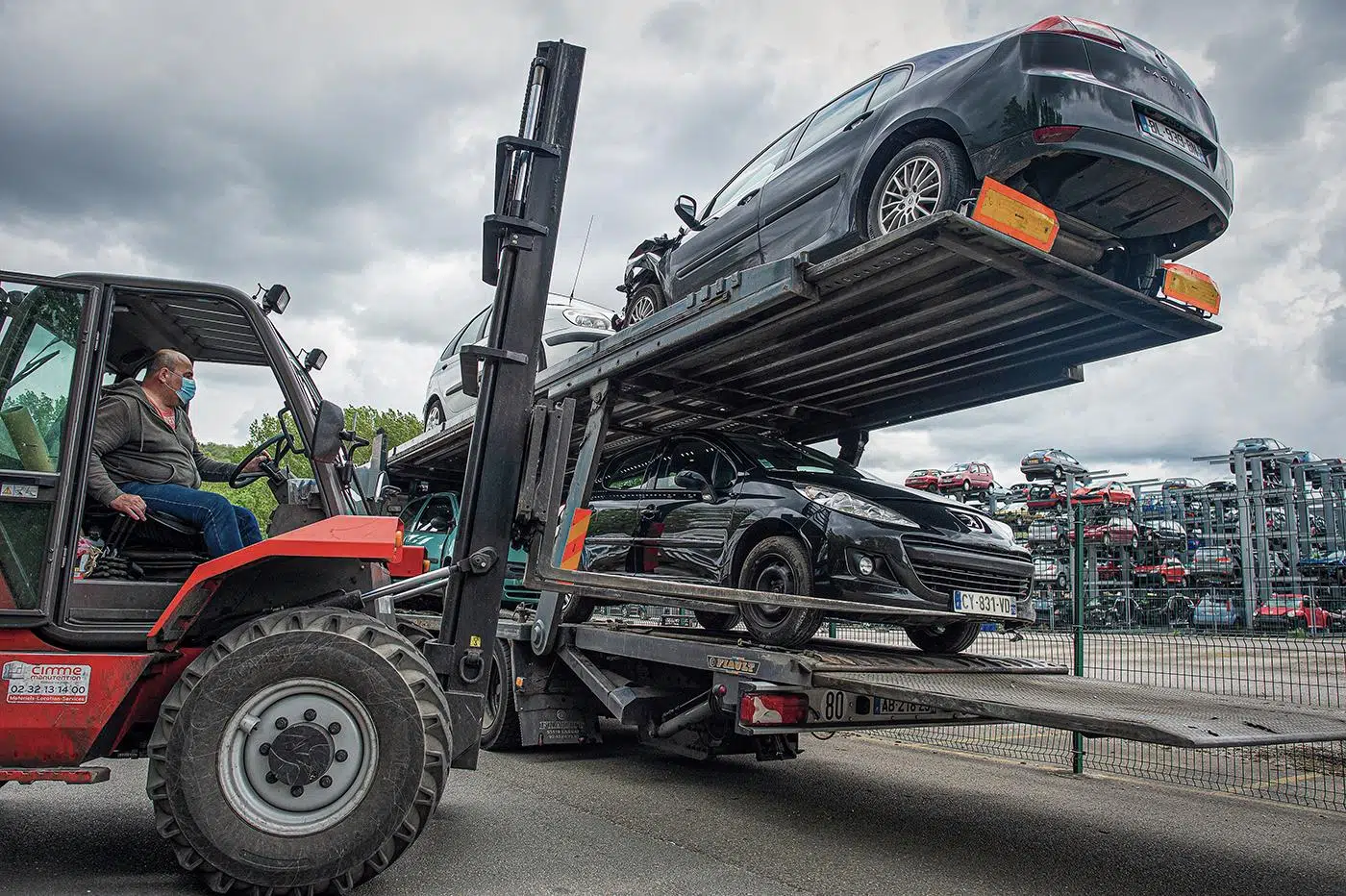 voiture à la casse